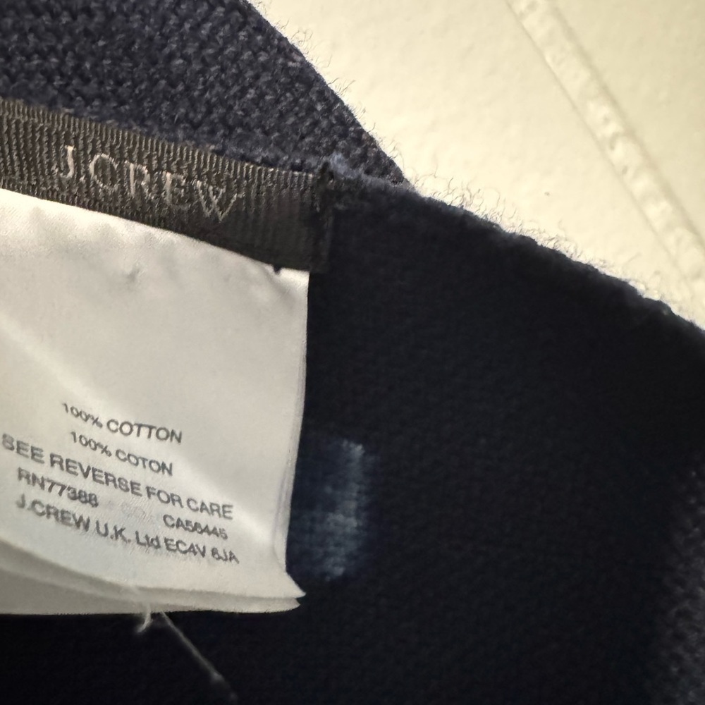 Navy Blue Patterned Scarf - Picture 4 of 8